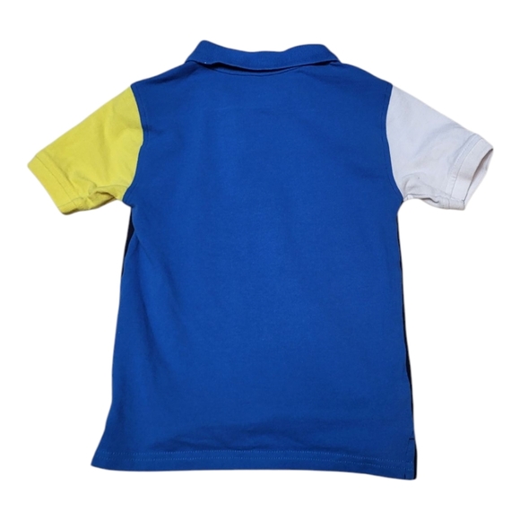 Nautica Kids Blue and Yellow Sporty Polo Shirt - Picture 2 of 3